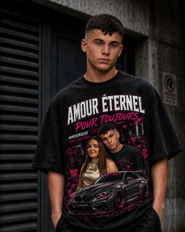 T-shirt Oversize Anaïs & Mathieu – Amour Éternel