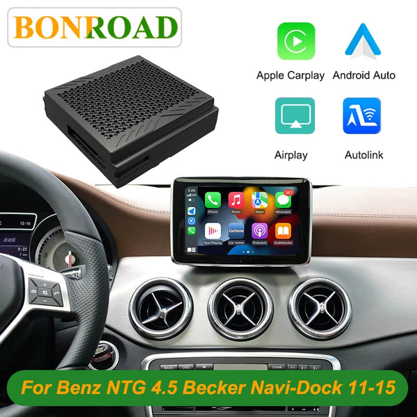 Boîtier CarPlay Bonroad Mercedes — NTG 4.5 toutes classes