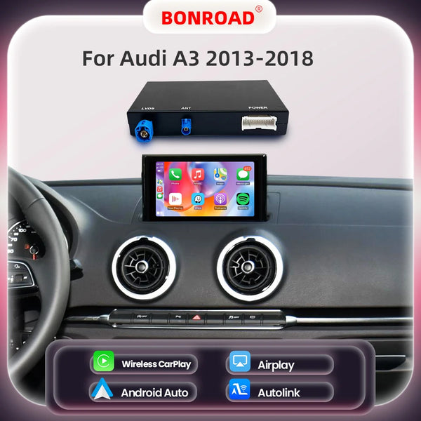 Boîtier CarPlay BONROAD Audi A3 8V Q2 — MIB/MIB2 (2013-2018)