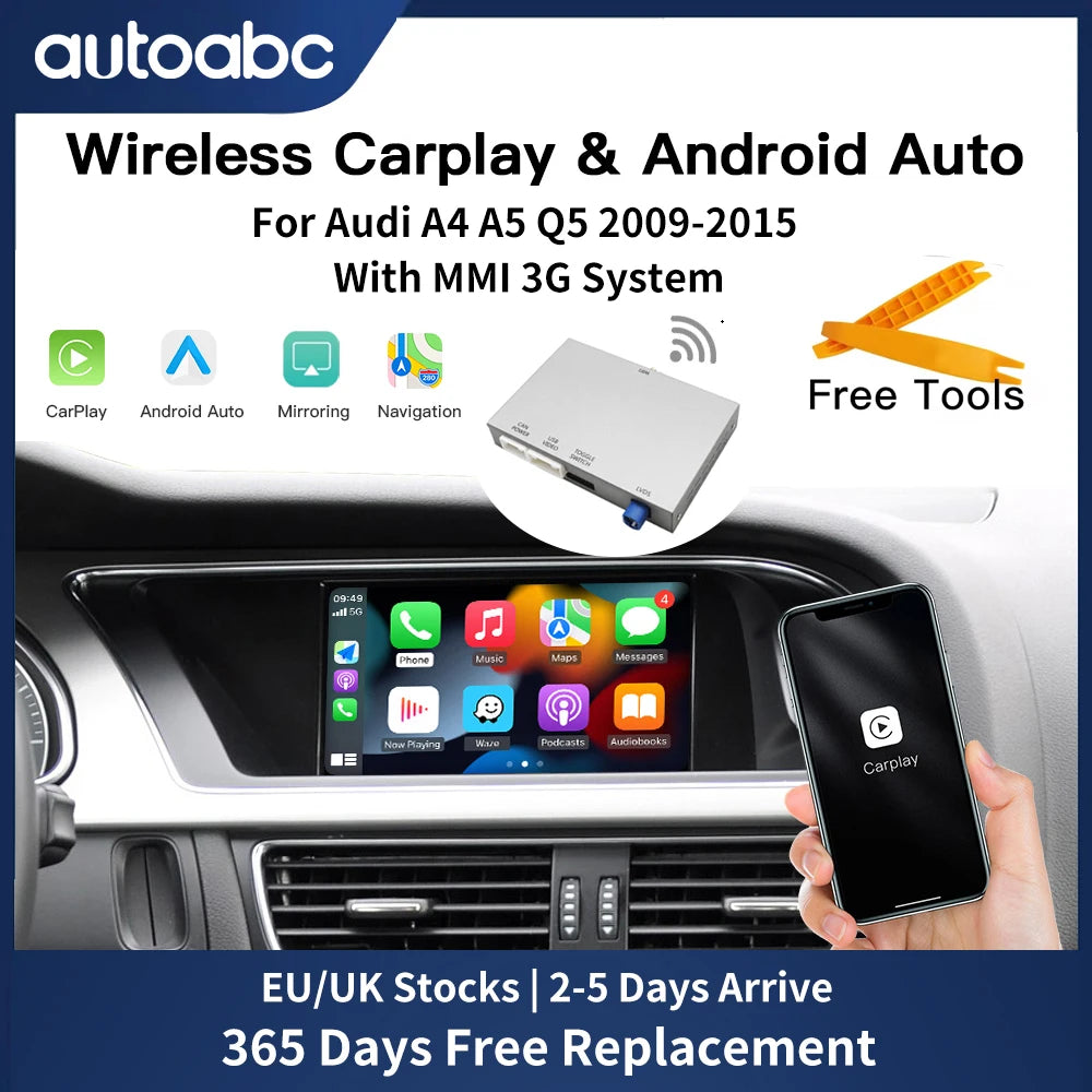 Boîtier CarPlay sans fil Audi A4 B8 A5 Q5 — MMI 3G (2009-2015)