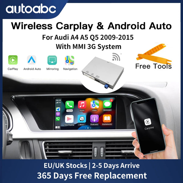 Boîtier CarPlay sans fil Audi A4 B8 A5 Q5 — MMI 3G (2009-2015)