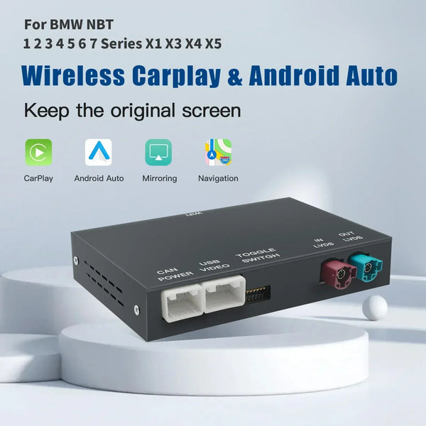 Boîtier CarPlay sans fil BMW NBT/CIC — Séries 1-5, X1-X5, F20-F60